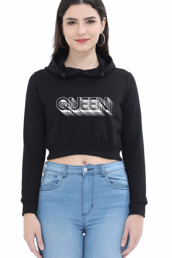 Queen Edition Crop Hoodie